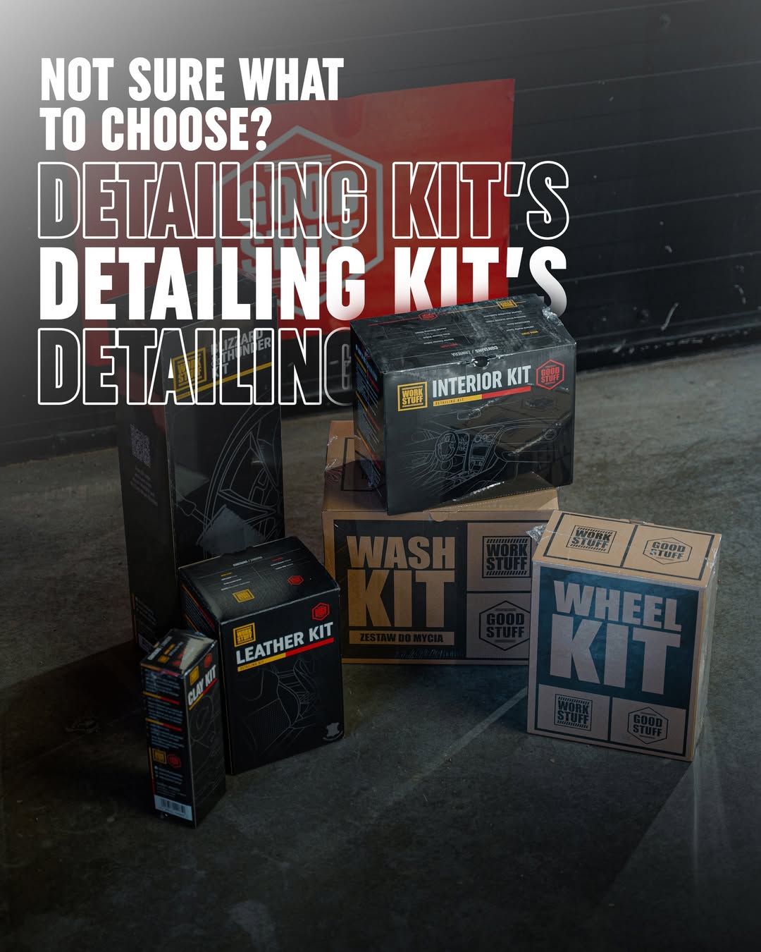 Gamma di kit detailing Good Stuff, incluso il box del Wheel Kit