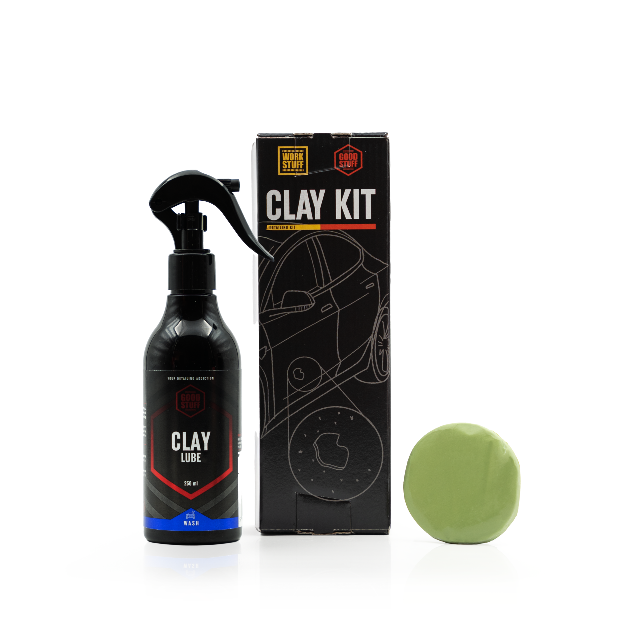 Good Stuff Clay Kit mit Clay Lube und Spot Clay Bar