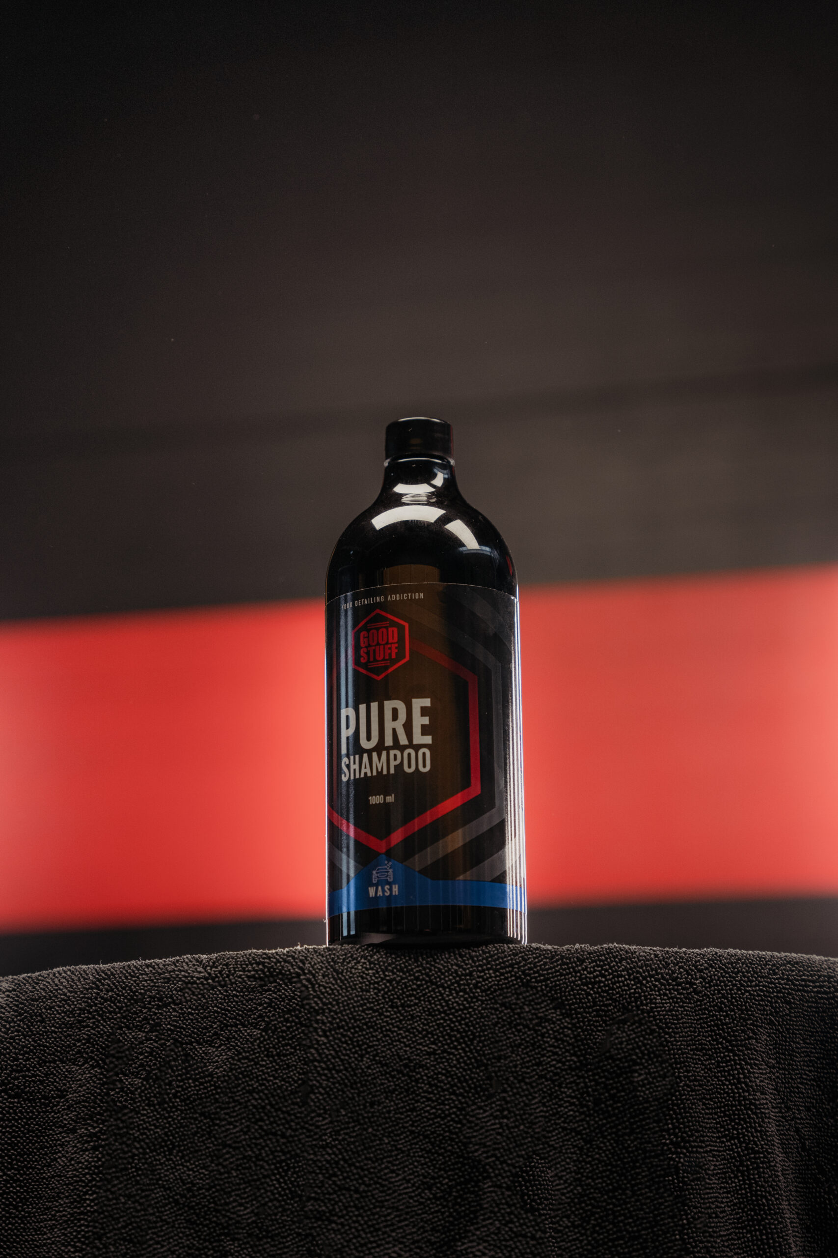 Good Stuff Pure Shampoo in use