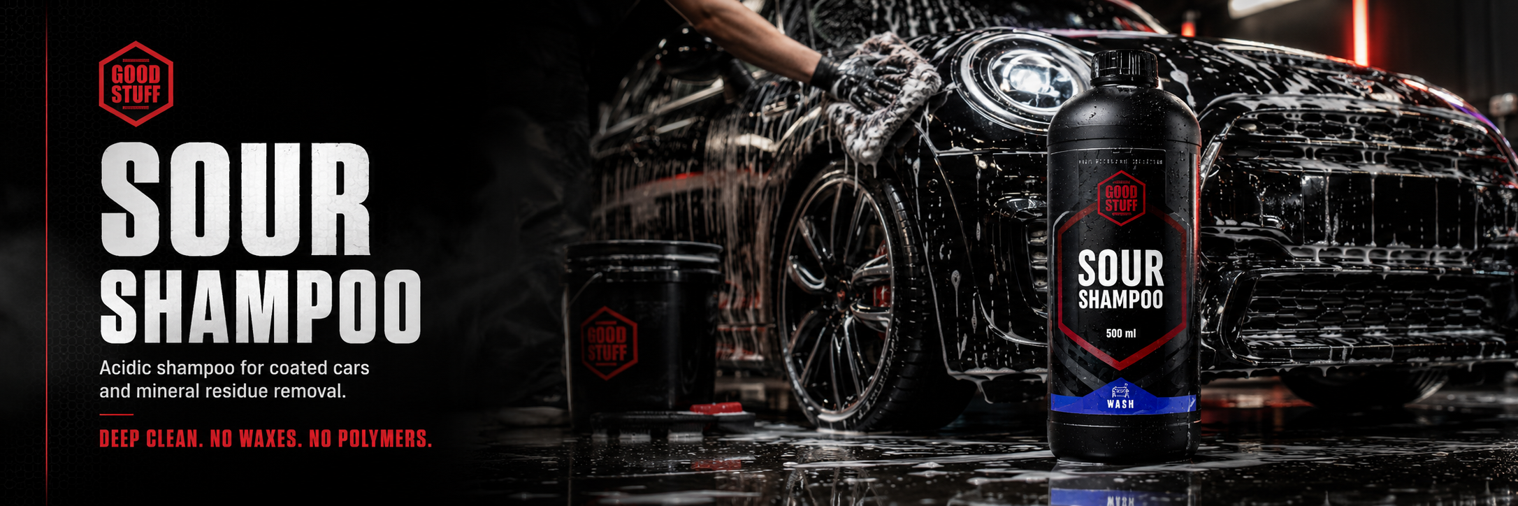 Baner Good Stuff Sour Shampoo do kwaśnego mycia kontaktowego